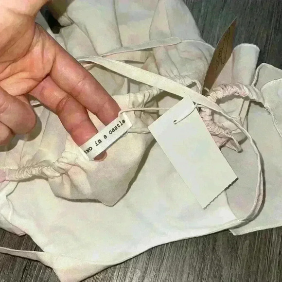 Two In A Castle Tie Dye Pink Romper 0/3 Months NWT - Picture 6 of 6